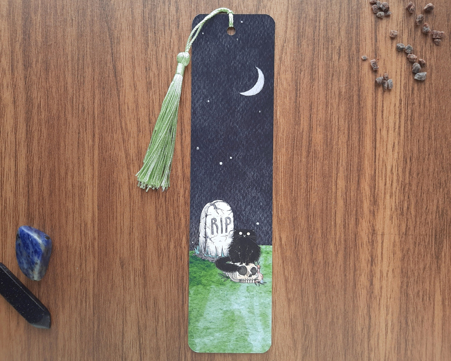 Loyal Graveyard Cat Bookmark