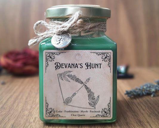 Handmade Devana's Hunt Jar Candle