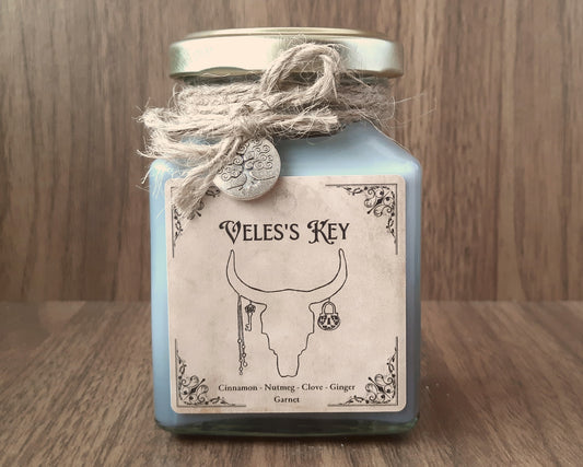 Handmade Veles's Key Jar Candle